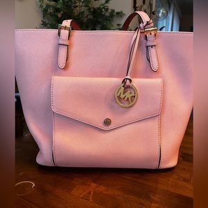 Large Pink Michael Kors Tote Handbag